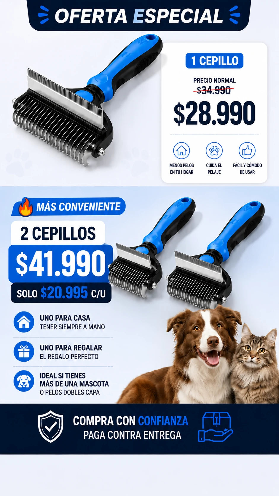 CEPILLO PROFESIONAL 2 EN 1