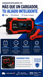 CARGADOR-REPARADOR DE BATERIAS PARA AUTO